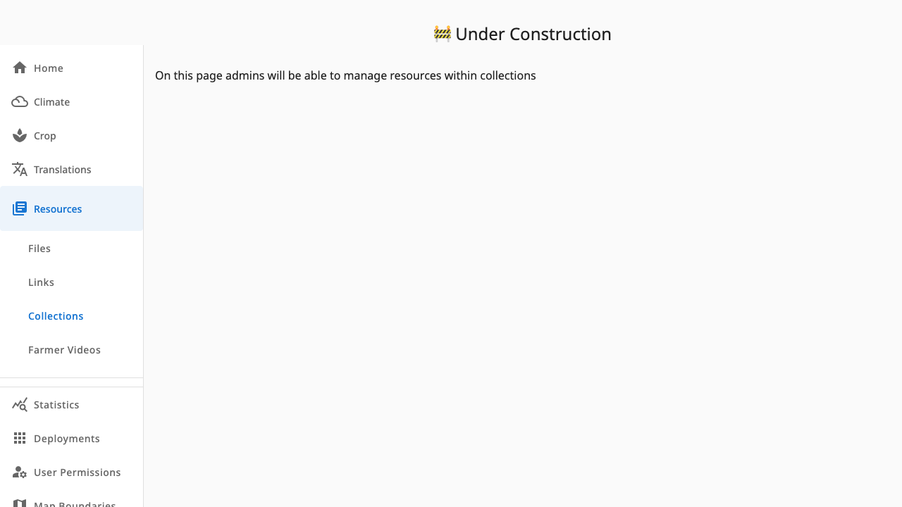 Collections editor placeholder